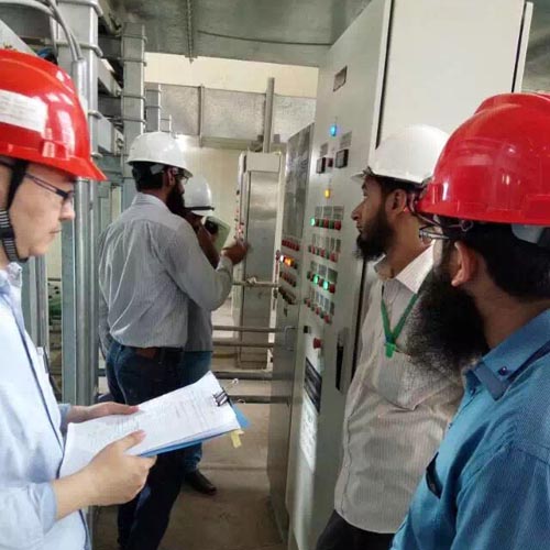 Onsite technical exchange for PLC system of pneumatic control valves  in Power Plant