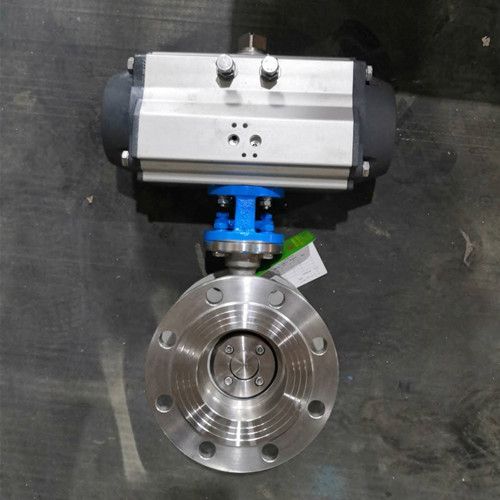  Pneumatic triple offset butterfly valves CF8