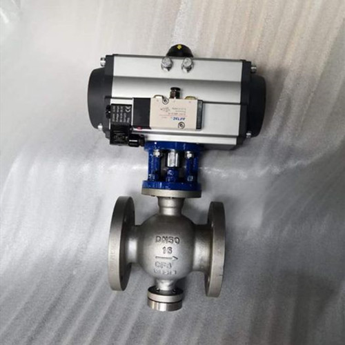 pneumatic V-notch ball valves PN16