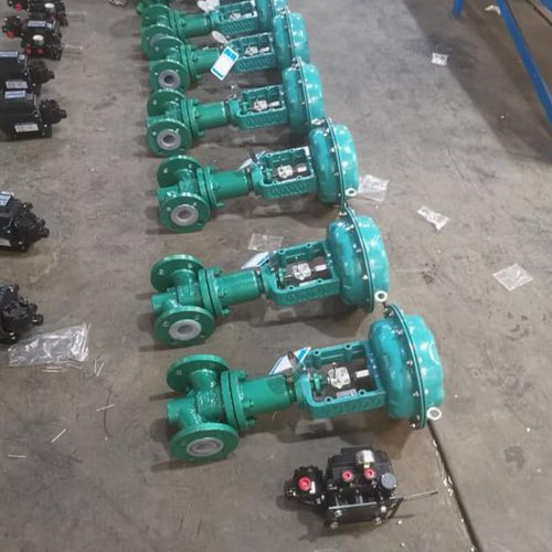  pneumatic control valves teflon lining