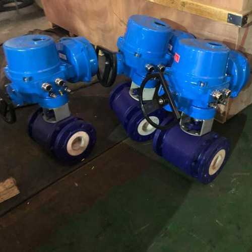 electric actuated ball valves ceramic lined