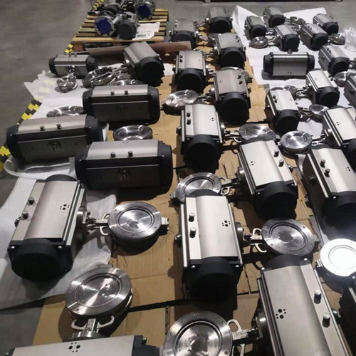 Pneumatic operated high performance butterfly valves