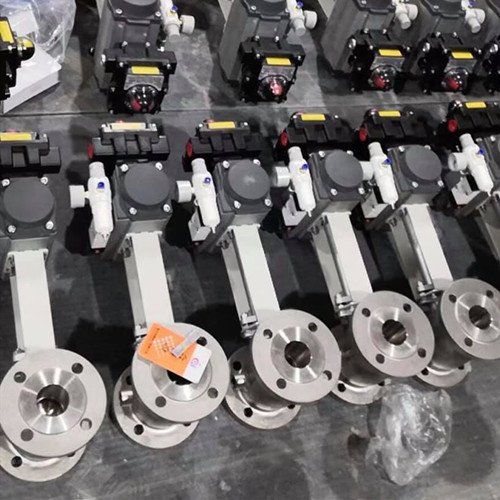 pneumatic actuated jacketed ball valves