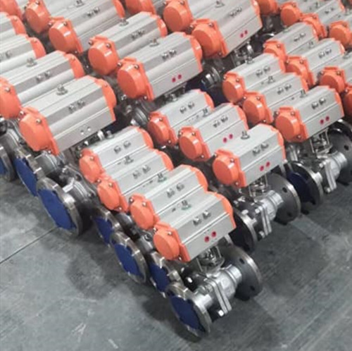 pneumatic stainless steel ball valves bolted bonnet