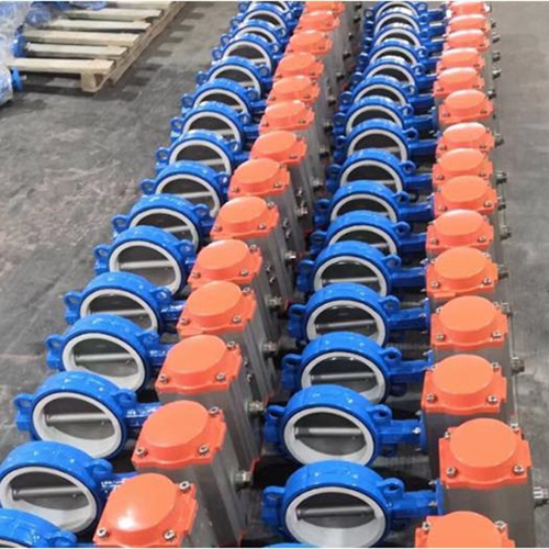 pneumatic butterfly valves PFA liner