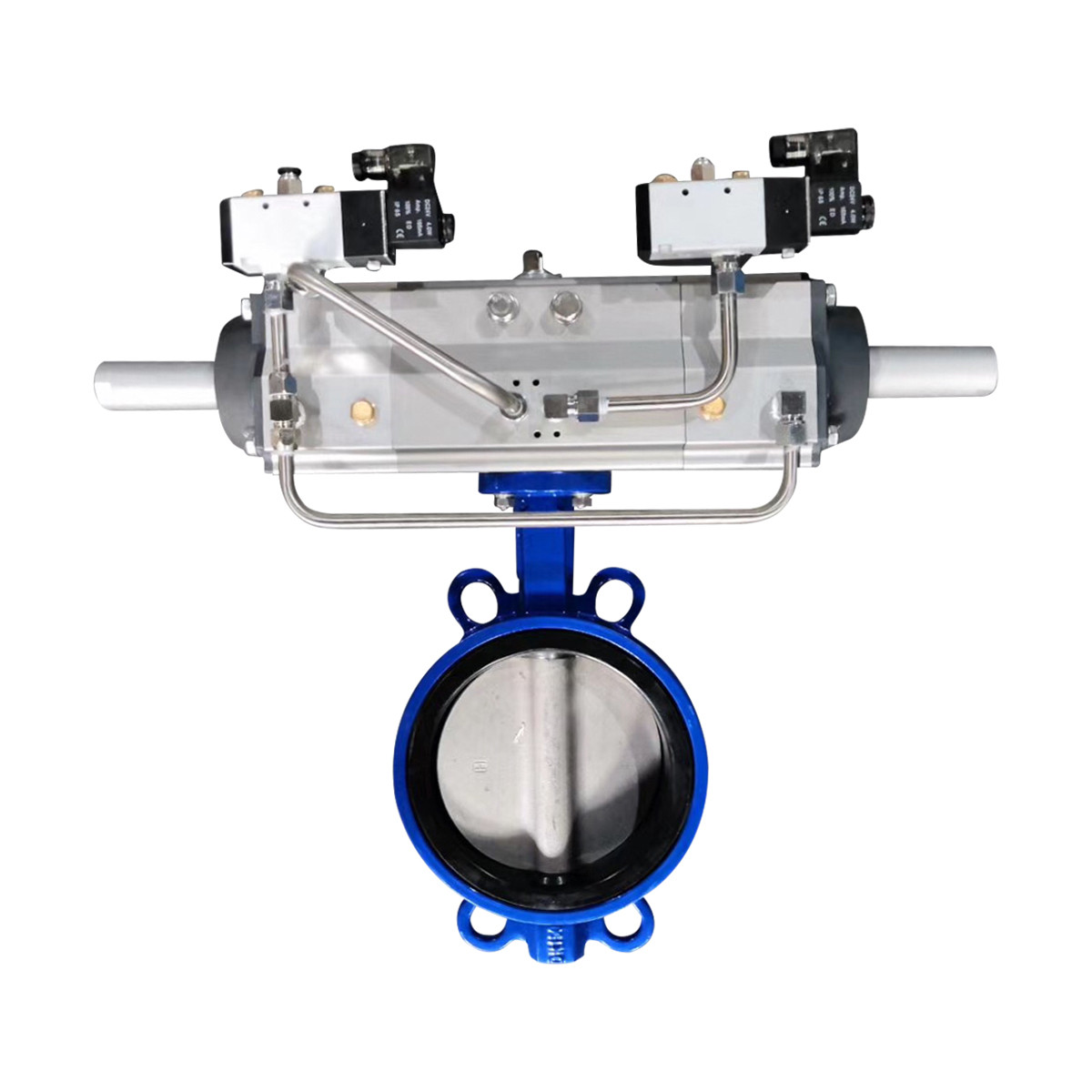 Pneumatic concentric Butterfly Valve with 3 position actuator