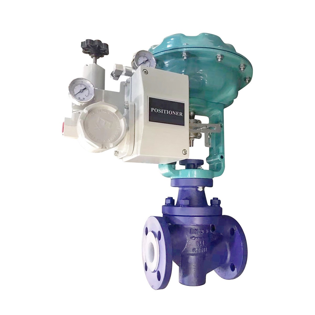 Pneumatic PFA lined control valve 