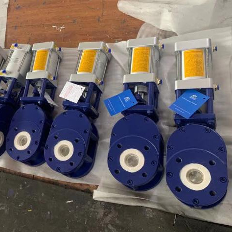 pneumatic ceramic lined gate valve