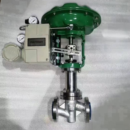 Pneumatic control valve for alkali