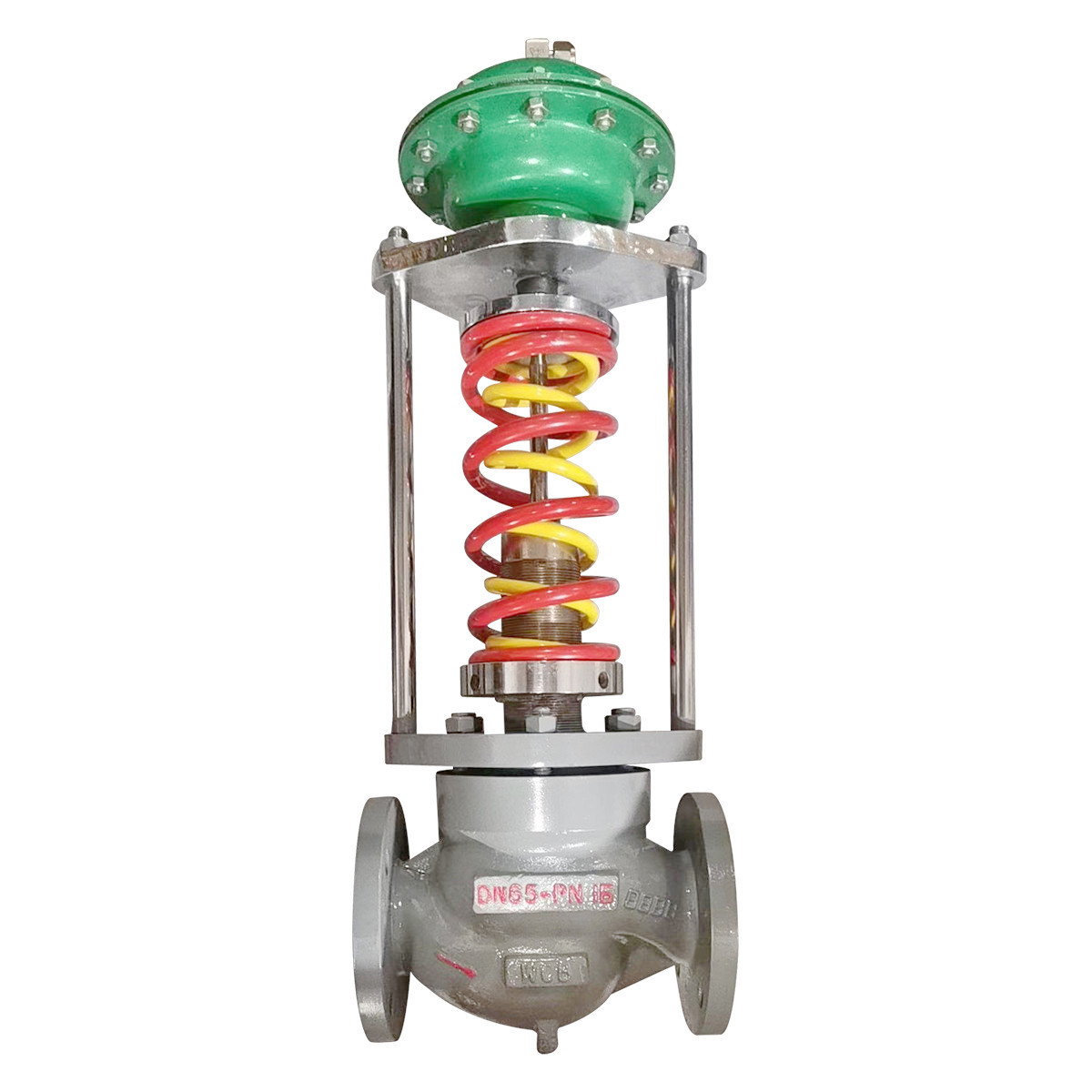 Self-operated pressure control valve