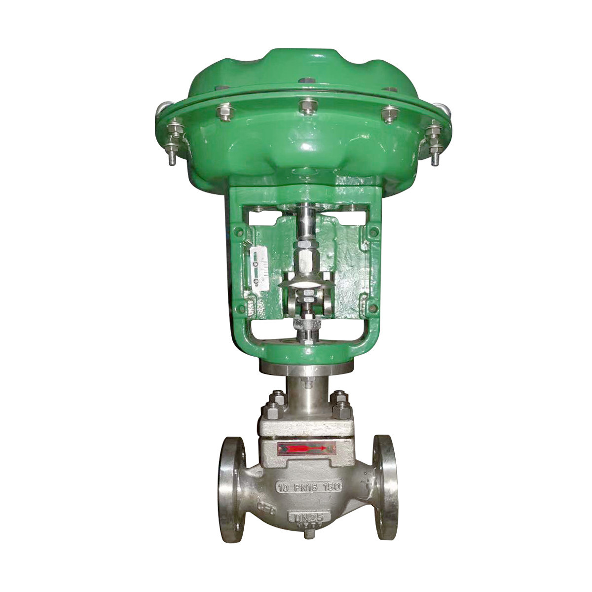Top guided control valve