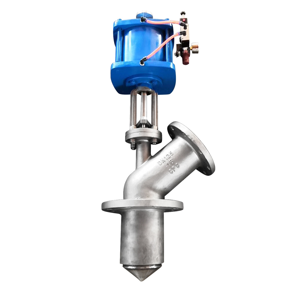 Pneumatic tank bottom valve