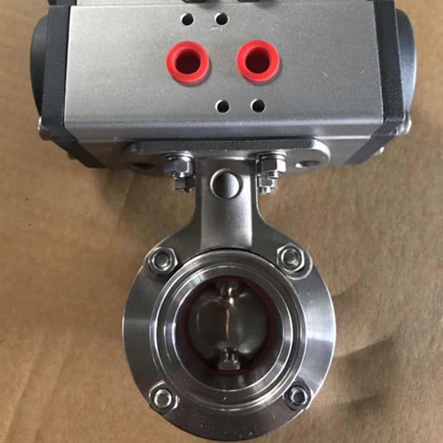 Food grade butterfly valve, Tri-Clamp end, body 304, 