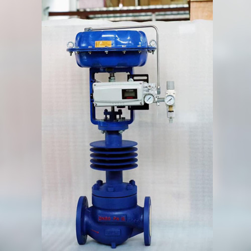 Pneumatic high pressure control valve DN80