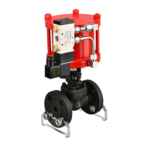 Pneumatic actuated API602 gate valve