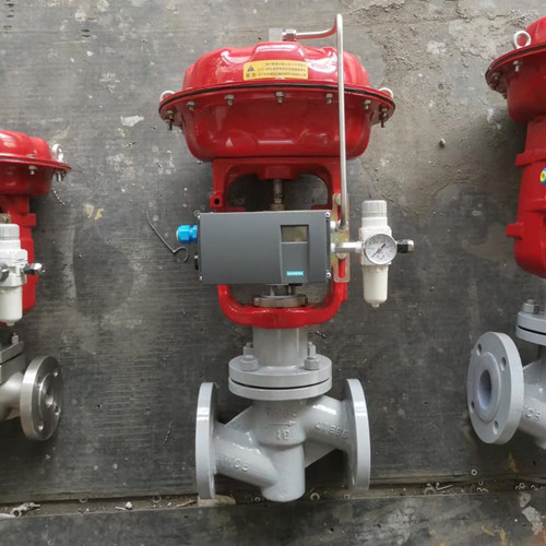 Pneumatic control valve with smart positioner