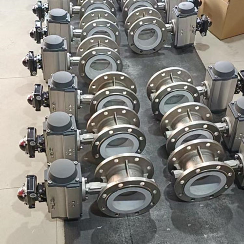 Pneumatic PN16 butterfly valve