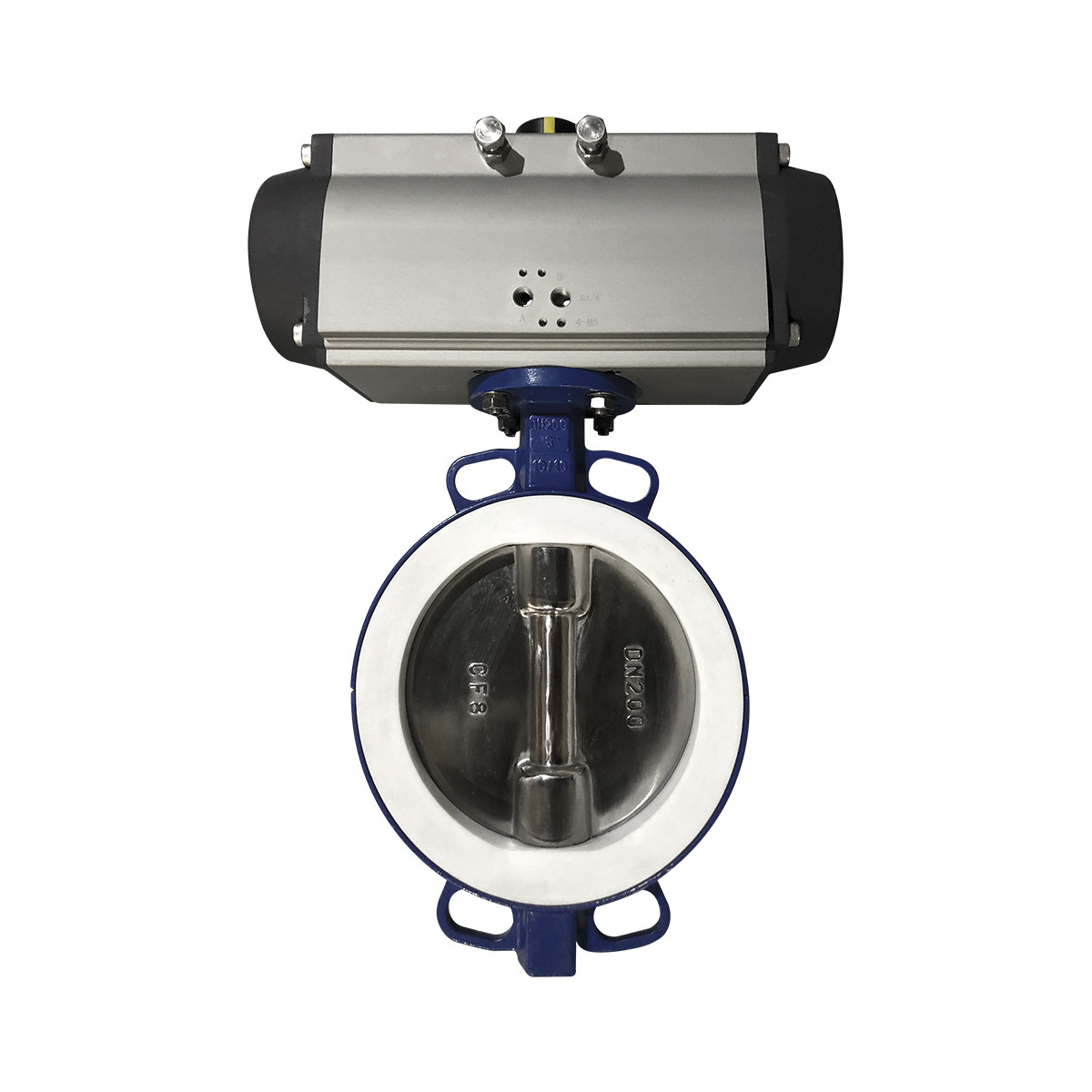 Pneumatic PN16 butterfly valve 